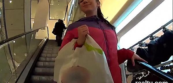  Flawless czech teenie was teased in the supermarket and drilled in pov